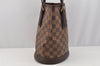 Authentic Louis Vuitton Damier Marais Bucket Shoulder Tote Bag N42240 LV 7695I