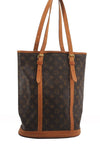 Authentic Louis Vuitton Monogram Bucket GM Shoulder Tote Bag M42236 LV 7696F
