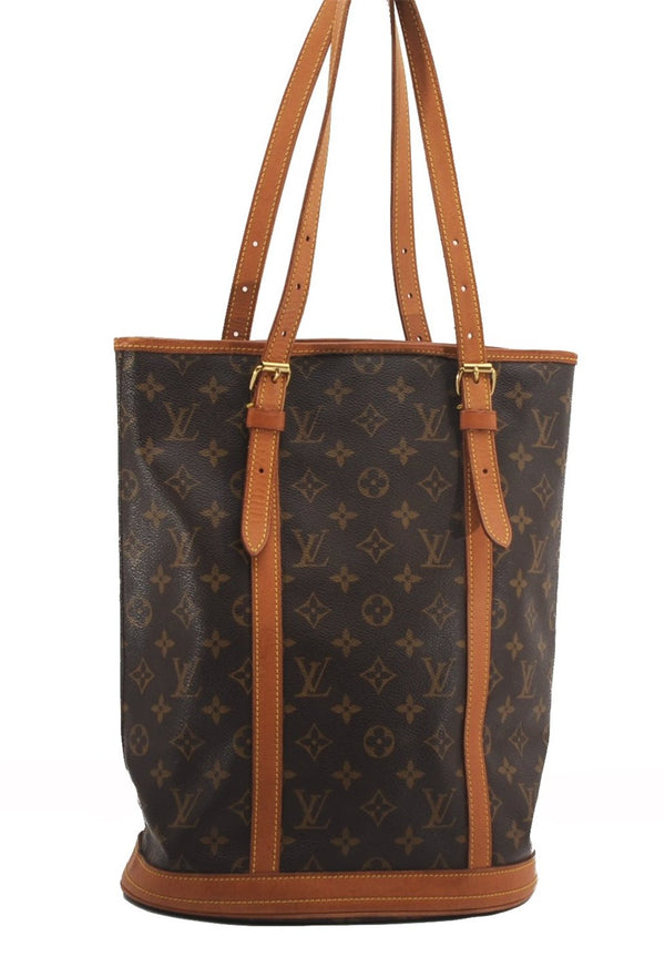 Authentic Louis Vuitton Monogram Bucket GM Shoulder Tote Bag M42236 LV 7696F