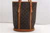 Authentic Louis Vuitton Monogram Bucket GM Shoulder Tote Bag M42236 LV 7696F