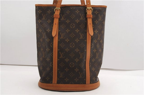 Authentic Louis Vuitton Monogram Bucket GM Shoulder Tote Bag M42236 LV 7696F