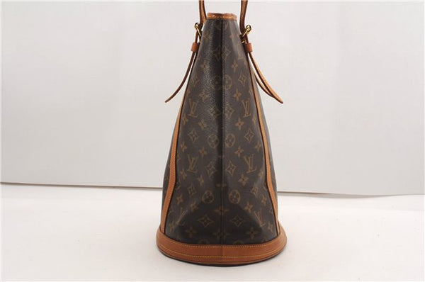Authentic Louis Vuitton Monogram Bucket GM Shoulder Tote Bag M42236 LV 7696F