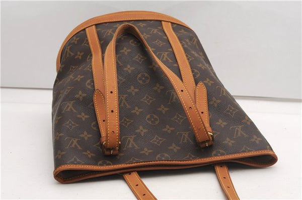 Authentic Louis Vuitton Monogram Bucket GM Shoulder Tote Bag M42236 LV 7696F