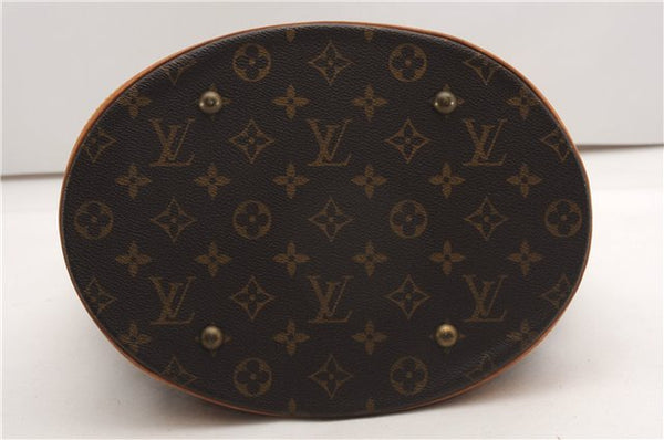 Authentic Louis Vuitton Monogram Bucket GM Shoulder Tote Bag M42236 LV 7696F