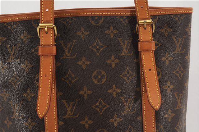 Authentic Louis Vuitton Monogram Bucket GM Shoulder Tote Bag M42236 LV 7696F