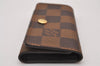 Authentic Louis Vuitton Damier Multicles 4 Key Case Holder N62631 LV 7696I
