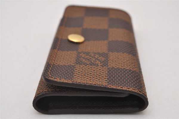 Authentic Louis Vuitton Damier Multicles 4 Key Case Holder N62631 LV 7696I