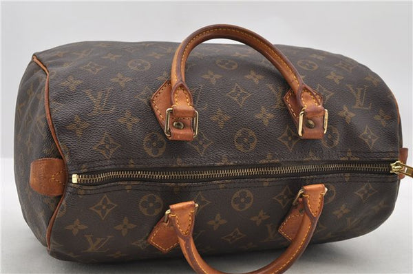 Authentic LOUIS VUITTON Monogram Speedy 30 Hand Bag M41526 LV 7697C