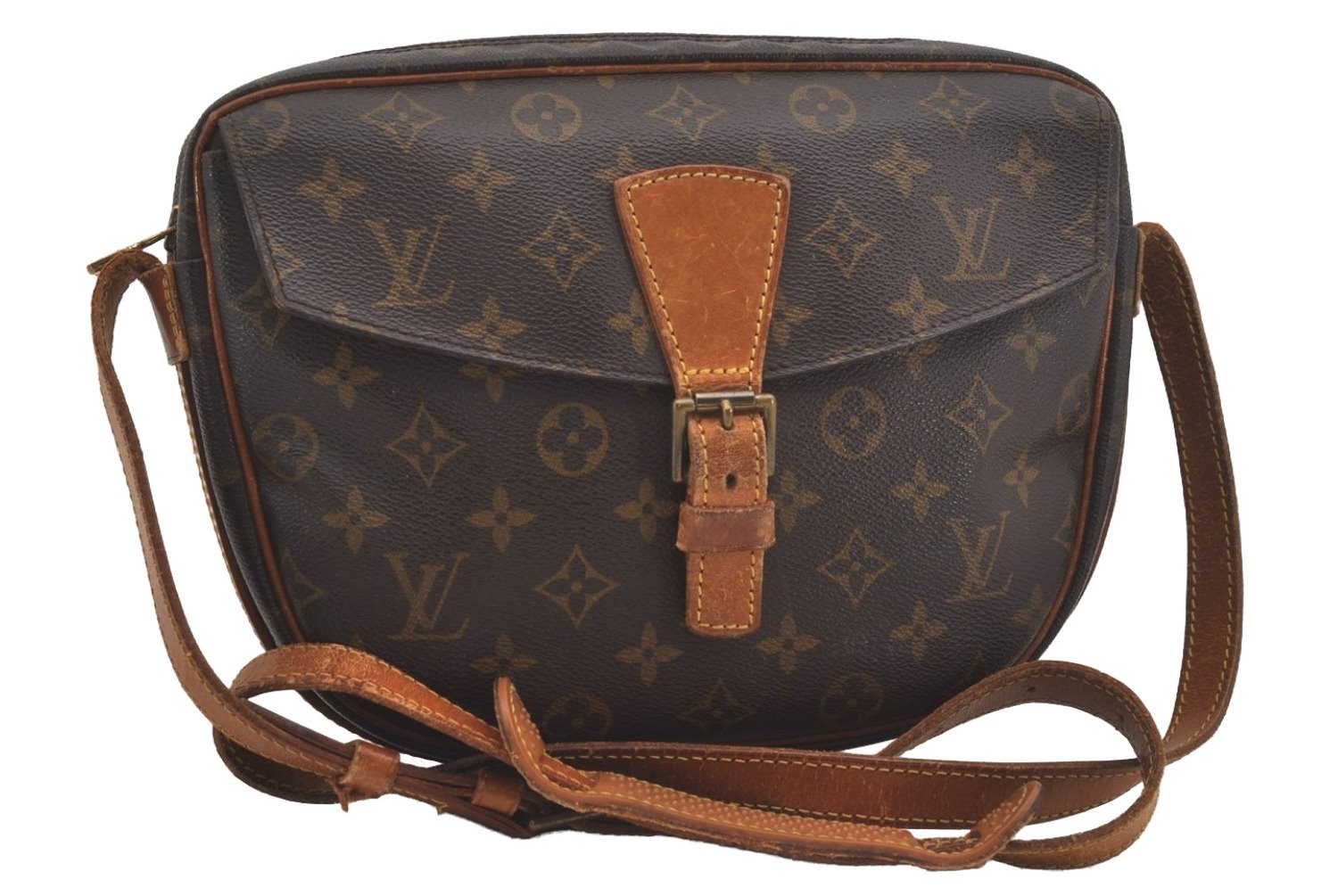 Authentic Louis Vuitton Monogram Jeune Fille MM M51226 Shoulder Cross Bag 7697I