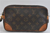Auth LOUIS VUITTON Monogram Marly Dragonne PM Clutch Hand Bag M51827 LV 7699C