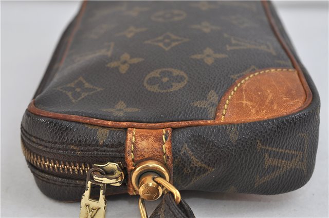 Auth LOUIS VUITTON Monogram Marly Dragonne PM Clutch Hand Bag M51827 LV 7699C