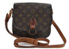 Auth LOUIS VUITTON Monogram Saint Cloud MM Shoulder Cross Bag M51243 LV 7700C