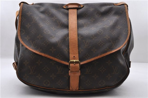 Auth LOUIS VUITTON Monogram Saumur 35 Shoulder Cross Body Bag M42254 LV 7702C