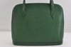 Authentic Louis Vuitton Epi Lussac Shoulder Tote Bag Green M52284 LV 7702I