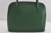 Authentic Louis Vuitton Epi Lussac Shoulder Tote Bag Green M52284 LV 7702I