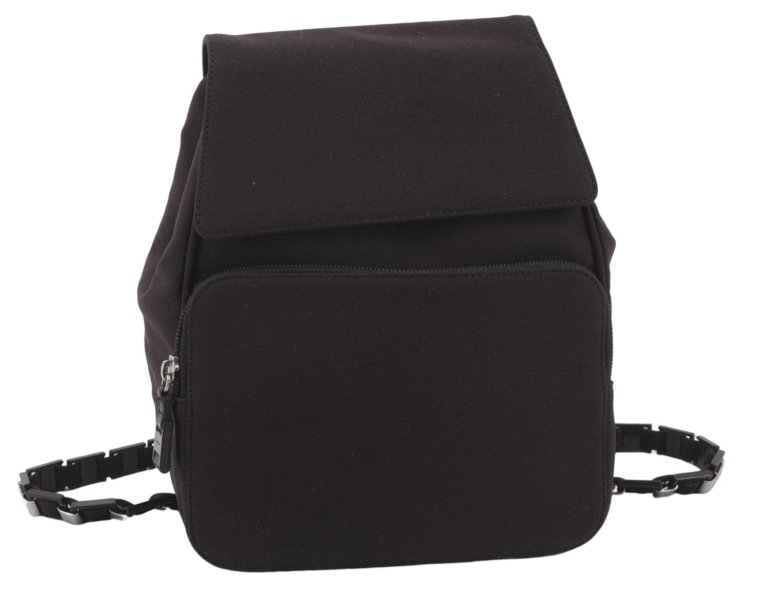 Authentic Ferragamo Vintage Backpack Canvas Leather Brown 7707D