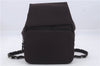 Authentic Ferragamo Vintage Backpack Canvas Leather Brown 7707D