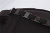 Authentic Ferragamo Vintage Backpack Canvas Leather Brown 7707D