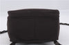 Authentic Ferragamo Vintage Backpack Canvas Leather Brown 7707D