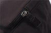 Authentic Ferragamo Vintage Backpack Canvas Leather Brown 7707D