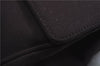 Authentic Ferragamo Vintage Backpack Canvas Leather Brown 7707D
