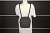 Authentic Ferragamo Vintage Backpack Canvas Leather Brown 7707D