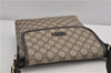 Authentic GUCCI Shoulder Cross Body Bag Purse GG PVC Leather 223666 Brown 7707F