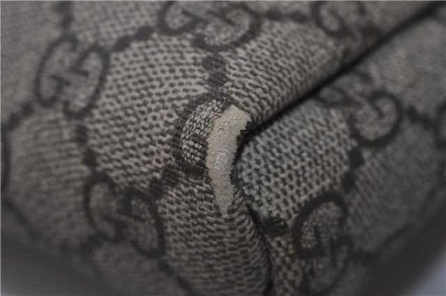 Authentic GUCCI Shoulder Cross Body Bag Purse GG PVC Leather 223666 Brown 7707F