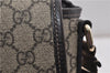 Authentic GUCCI Shoulder Cross Body Bag Purse GG PVC Leather 223666 Brown 7707F