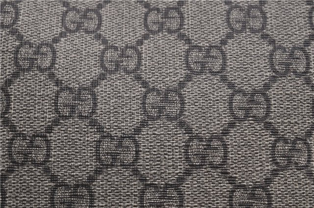 Authentic GUCCI Shoulder Cross Body Bag Purse GG PVC Leather 223666 Brown 7707F