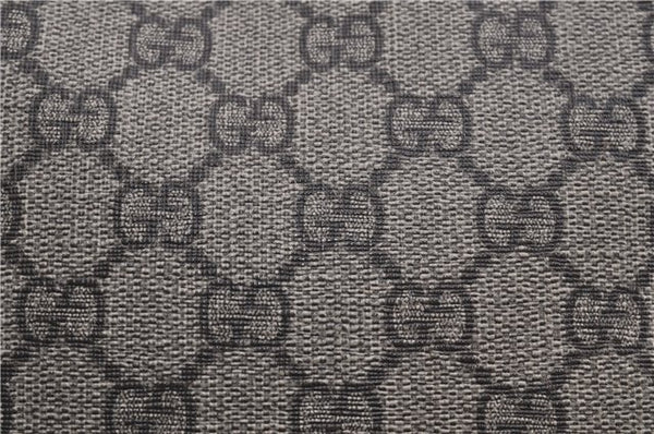 Authentic GUCCI Shoulder Cross Body Bag Purse GG PVC Leather 223666 Brown 7707F