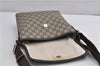 Authentic GUCCI Shoulder Cross Body Bag Purse GG PVC Leather 223666 Brown 7707F