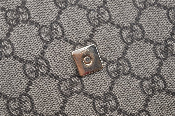 Authentic GUCCI Shoulder Cross Body Bag Purse GG PVC Leather 223666 Brown 7707F