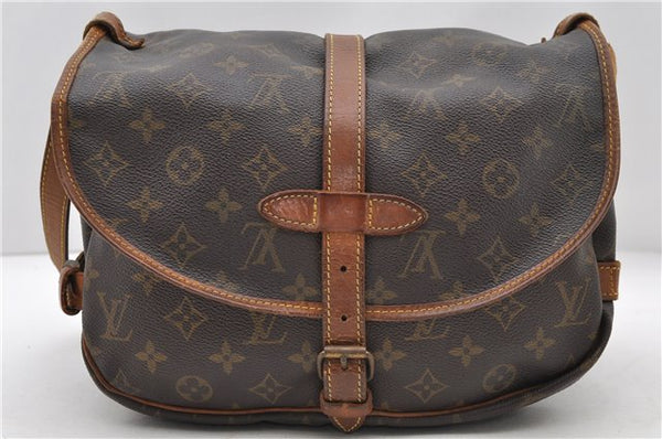 Auth LOUIS VUITTON Monogram Saumur 30 Shoulder Cross Body Bag M42256 LV 7708C