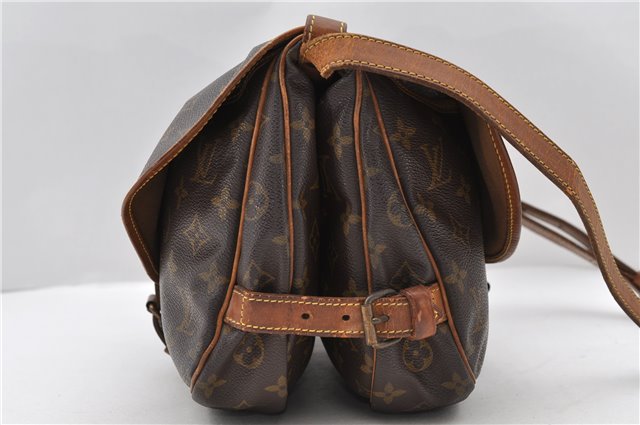 Auth LOUIS VUITTON Monogram Saumur 30 Shoulder Cross Body Bag M42256 LV 7708C