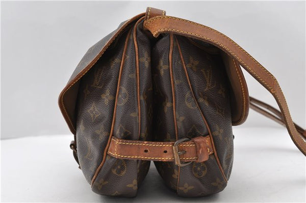 Auth LOUIS VUITTON Monogram Saumur 30 Shoulder Cross Body Bag M42256 LV 7708C