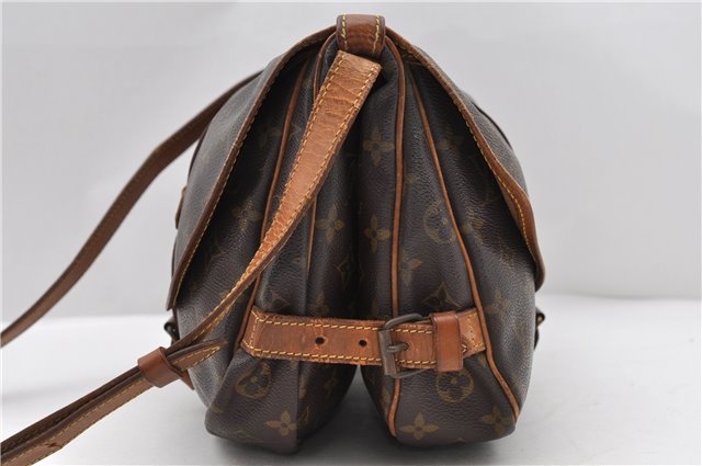 Auth LOUIS VUITTON Monogram Saumur 30 Shoulder Cross Body Bag M42256 LV 7708C