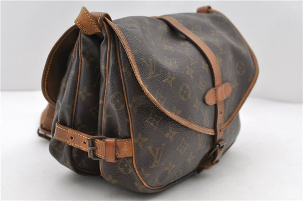 Auth LOUIS VUITTON Monogram Saumur 30 Shoulder Cross Body Bag M42256 LV 7708C