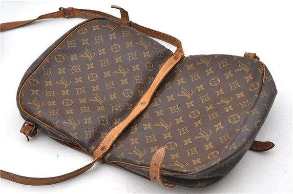 Auth LOUIS VUITTON Monogram Saumur 30 Shoulder Cross Body Bag M42256 LV 7708C