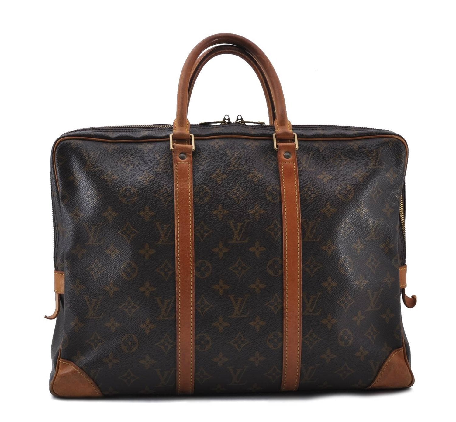 Auth LOUIS VUITTON Monogram Porte Documents Voyage Briefcase M40226 LV 7709C