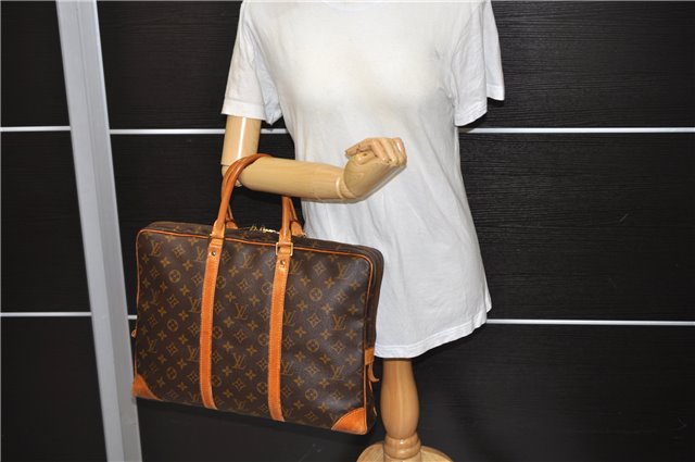 Auth LOUIS VUITTON Monogram Porte Documents Voyage Briefcase M40226 LV 7709C
