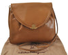 Authentic Ferragamo Vintage Leather Shoulder Cross Body Bag Purse Brown 7710D