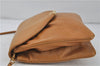 Authentic Ferragamo Vintage Leather Shoulder Cross Body Bag Purse Brown 7710D