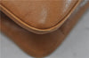 Authentic Ferragamo Vintage Leather Shoulder Cross Body Bag Purse Brown 7710D