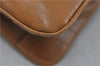 Authentic Ferragamo Vintage Leather Shoulder Cross Body Bag Purse Brown 7710D