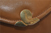 Authentic Ferragamo Vintage Leather Shoulder Cross Body Bag Purse Brown 7710D