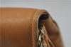 Authentic Ferragamo Vintage Leather Shoulder Cross Body Bag Purse Brown 7710D