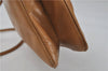 Authentic Ferragamo Vintage Leather Shoulder Cross Body Bag Purse Brown 7710D