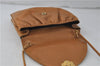 Authentic Ferragamo Vintage Leather Shoulder Cross Body Bag Purse Brown 7710D