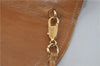 Authentic Ferragamo Vintage Leather Shoulder Cross Body Bag Purse Brown 7710D